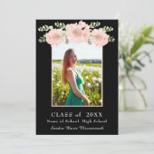 Ankündigung eines modernen, rosafarbenen Abschluss (Stehend Vorderseite)