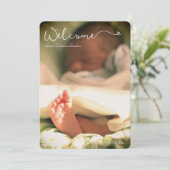 Ankündigung eines niedlichen Baby-Custom-Fotos (Stehend Vorderseite)