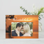 Ankündigung eines privaten Hochzeitssonne-Fotos (Stehend Vorderseite)