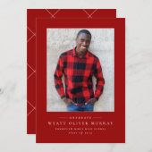 Ankündigung eines roten Abschlusses mit klassische (Vorne/Hinten)