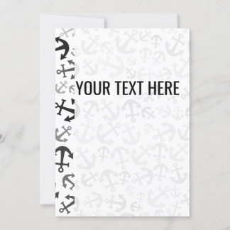 Ankündigung eines Schwarz-weißen Ankermusters