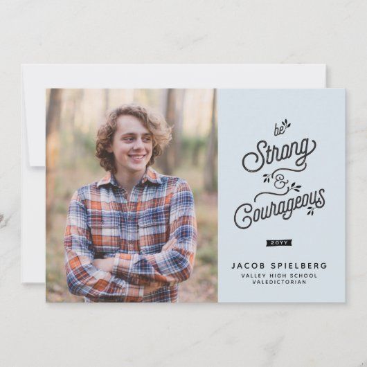 Ankündigung eines starken und mutigen Abschlusses (Vorderseite)