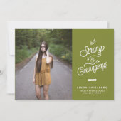 Ankündigung eines starken und mutigen Abschlusses (Vorderseite)