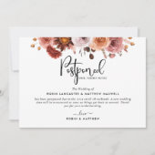 Ankündigung eines verschoben Ereignisses, Burgundy (Vorderseite)