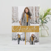 Ankündigung eines vertikalen 3-Foto-Abschlusses (Stehend Vorderseite)