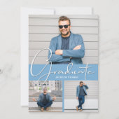 Ankündigung eines vertikalen 3-Foto-Abschlusses (Vorderseite)