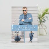 Ankündigung eines vertikalen 3-Foto-Abschlusses (Stehend Vorderseite)