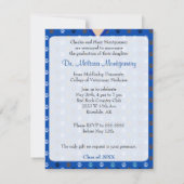 Ankündigung eines veterinärmedizinischen Graduates (Rückseite)