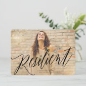 Ankündigung eines widerstandsfähigen Abschlusses (Stehend Vorderseite)