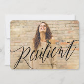 Ankündigung eines widerstandsfähigen Abschlusses (Vorderseite)