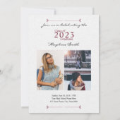 Ankündigung/Einladung des Abschlusses Ankündigung (Rückseite)