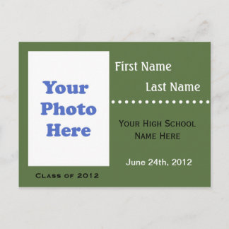 Ankündigung/Einladung des Abschlusses Einladungspostkarte