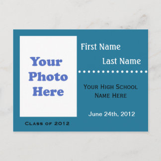 Ankündigung/Einladung des Abschlusses Einladungspostkarte