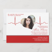 Ankündigung/Einladung des Fotos Herzschlag Einladung (Vorderseite)