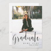 Ankündigung / Einladung von eleganten Abschlüssen (Vorne/Hinten)