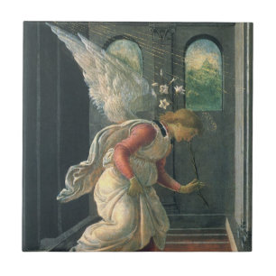Ankündigung (Engeldetails) von Sandro Botticelli Fliese