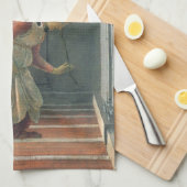 Ankündigung (Engeldetails) von Sandro Botticelli Geschirrtuch (Viertel Falte)