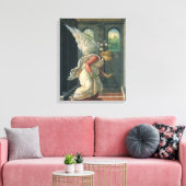 Ankündigung (Engeldetails) von Sandro Botticelli Leinwanddruck (Insitu (Wohnzimmer))