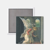 Ankündigung (Engeldetails) von Sandro Botticelli Magnet (Vorderseite/Rückseite)