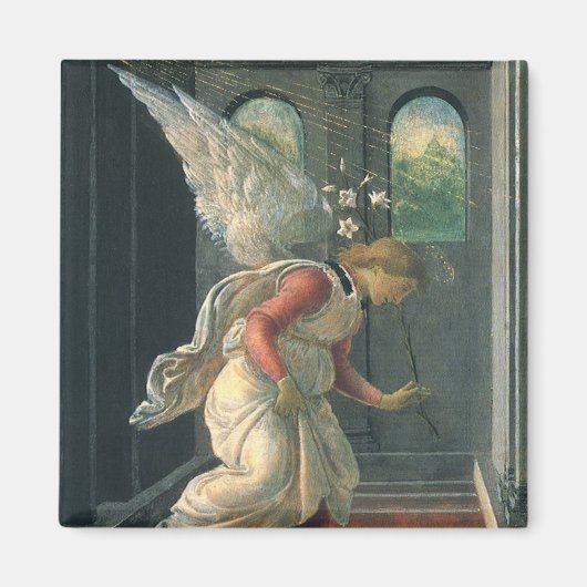 Ankündigung (Engeldetails) von Sandro Botticelli Magnet (Vorne)