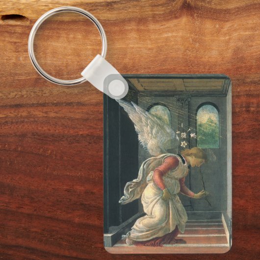 Ankündigung (Engeldetails) von Sandro Botticelli Schlüsselanhänger (Vorderseite)