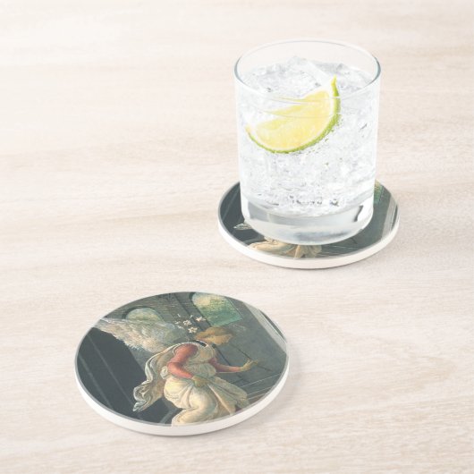 Ankündigung (Engeldetails) von Sandro Botticelli Untersetzer (Seite)