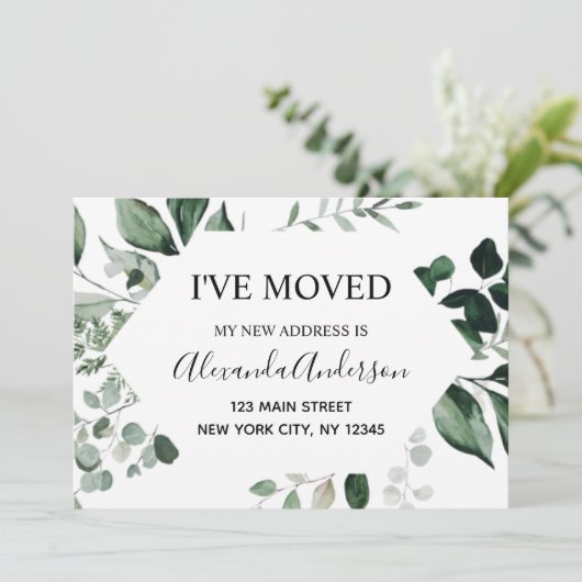 Ankündigung Eukalyptus Greenery (Stehend Vorderseite)