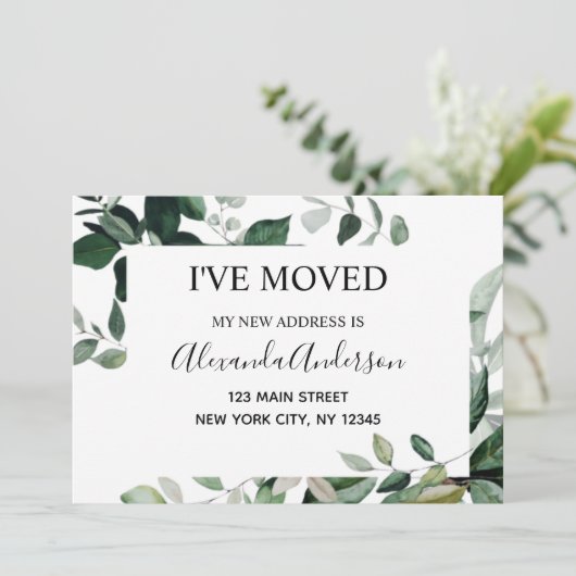 Ankündigung Eukalyptus Greenery (Stehend Vorderseite)