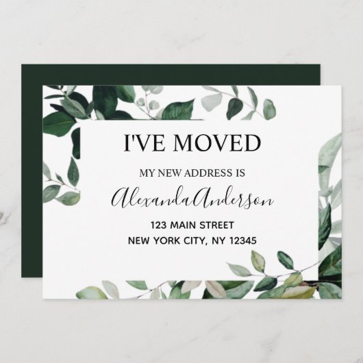 Ankündigung Eukalyptus Greenery (Vorne/Hinten)