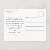 *~* Ankündigung Foto AP79 Baby Neugeborene (Rückseite)