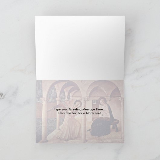 Ankündigung gemalt durch Fra Angelico (Innenseite)