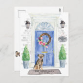 Ankündigung "Grenzübergang" Postkarte (Vorne/Hinten)