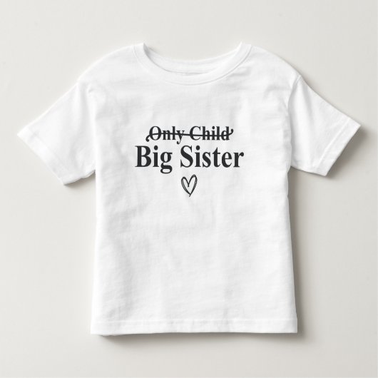 Ankündigung großer Schwester Kleinkind T-shirt (Vorderseite)