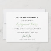 Ankündigung grüner Blätter (Rückseite)