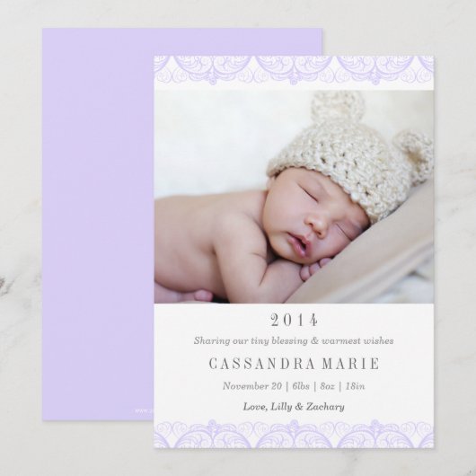 Ankündigung lila Spitzenleistung (Vorne/Hinten)