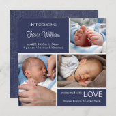 Ankündigung mehrerer Fotos//Blaue Navy Denim (Vorne/Hinten)