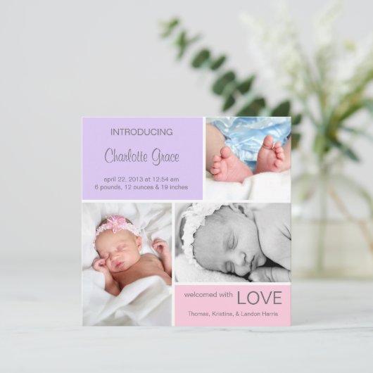 Ankündigung mehrerer Fotos//Rosa Lila (Stehend Vorderseite)