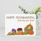 Ankündigung meiner neuen Zuhause Erntedank-Adresse (Stehend Vorderseite)