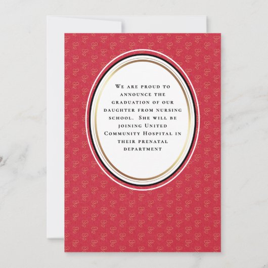 Ankündigung Minimal Red Gold Abschluss (Rückseite)