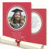 Ankündigung Minimal Red Gold Abschluss