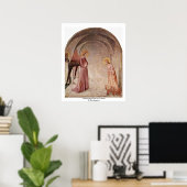 Ankündigung mit St. Dominic von Fra Angelico Poster (Heimbüro)
