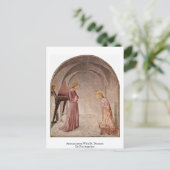 Ankündigung mit St. Dominic von Fra Angelico Postkarte (Stehend Vorderseite)