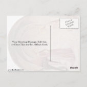 Ankündigung mit St. Dominic von Fra Angelico Postkarte (Rückseite)