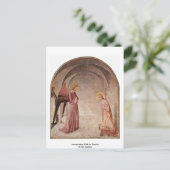 Ankündigung mit St. Dominic von Fra Angelico Postkarte (Stehend Vorderseite)