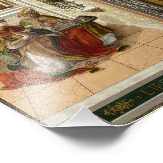 Ankündigung mit St. Emidius, 1486 Fotodruck (Ecke)