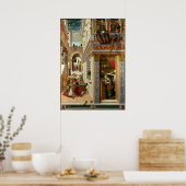 Ankündigung mit St. Emidius, 1486 Poster (Küche)