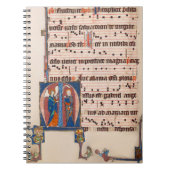 Ankündigung Mittelalterliches Illuminiertes Manusk Notizblock (Vorderseite)