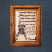 Ankündigung Mittelalterliches Illuminiertes Manusk Poster