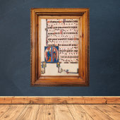 Ankündigung Mittelalterliches Illuminiertes Manusk Poster