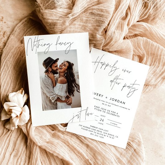 Ankündigung, moderne Hochzeitsempfehlung Einladung